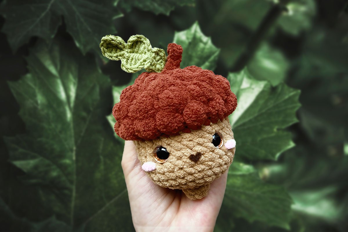 Crochet Acorn Oak Leaf Free Crochet Pattern and Tutorial