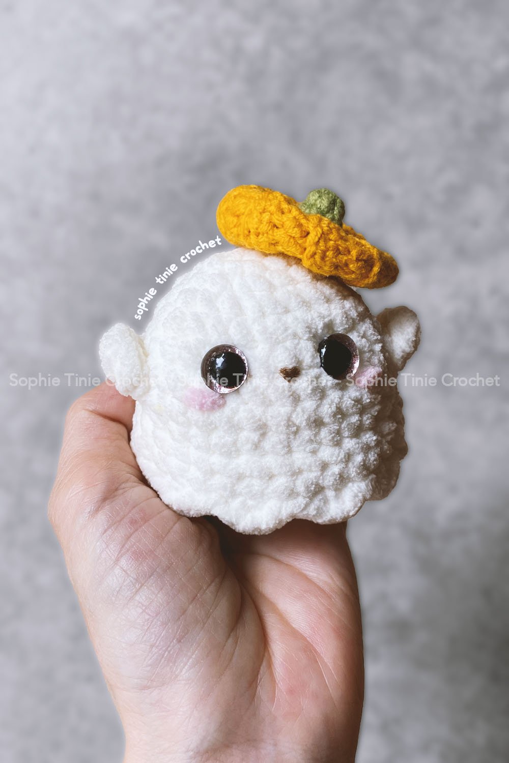 Crochet Halloween Ghost Boo Free Crochet Pattern and Tutorial
