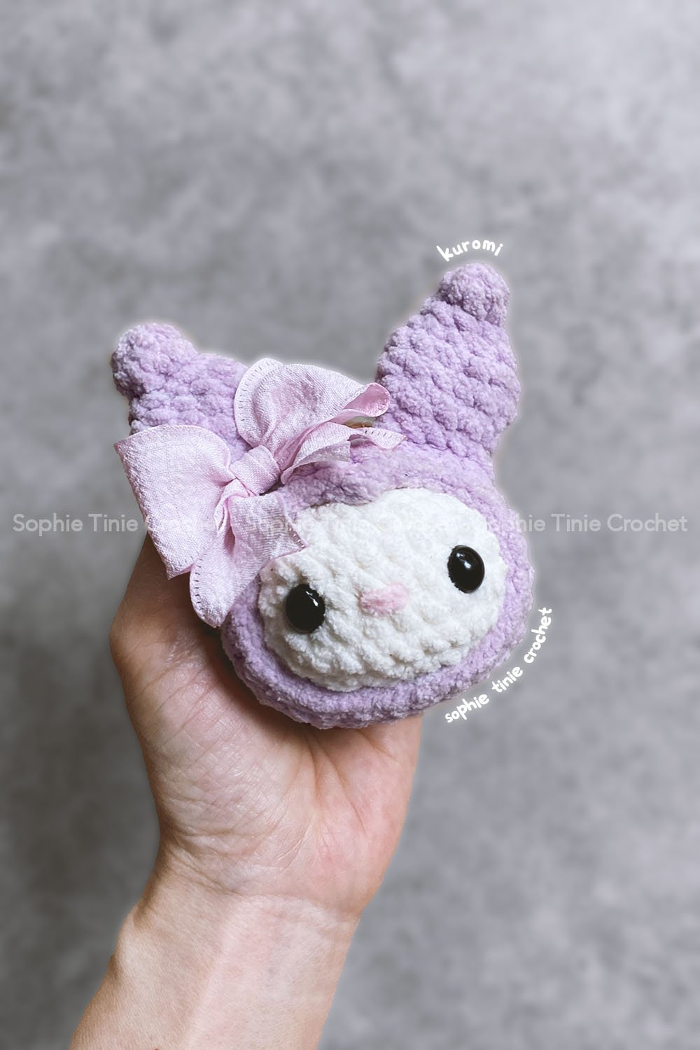 Crochet Kuromi Sanrio Free Crochet Pattern and Tutorial