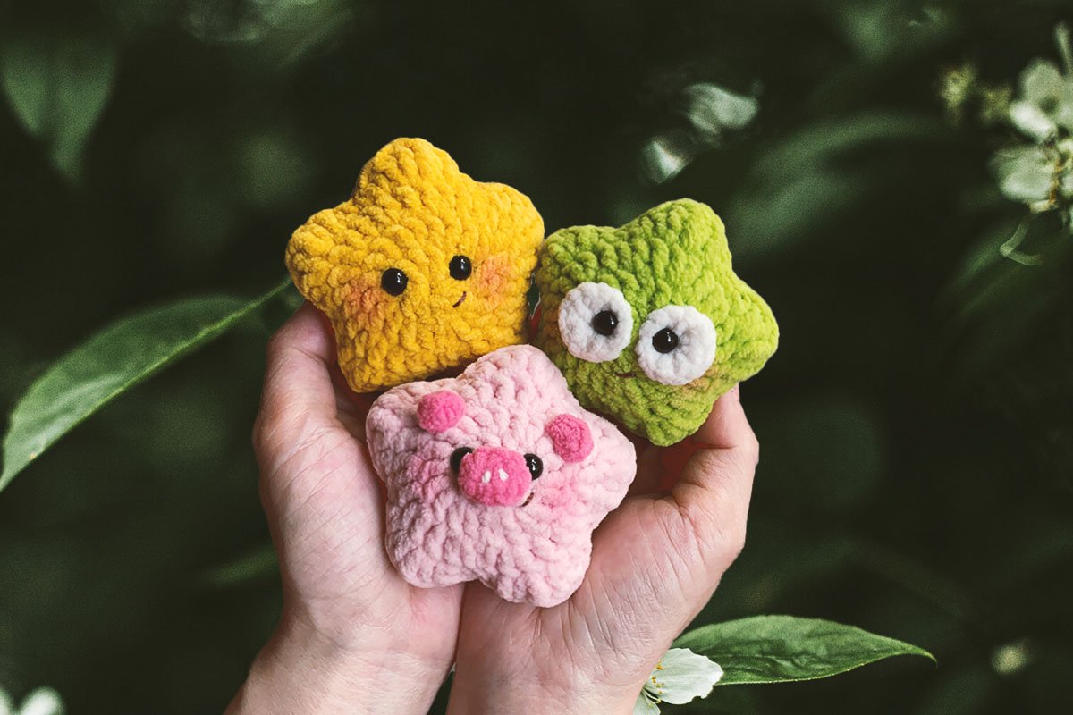 Crochet Star Pig Free Crochet Pattern and Tutorial