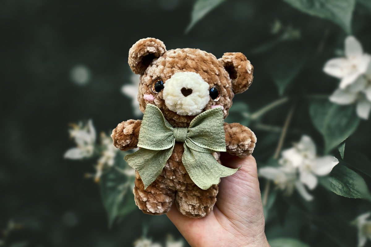 Crochet Mini Teddy Bear Free Crochet Pattern and Tutorial