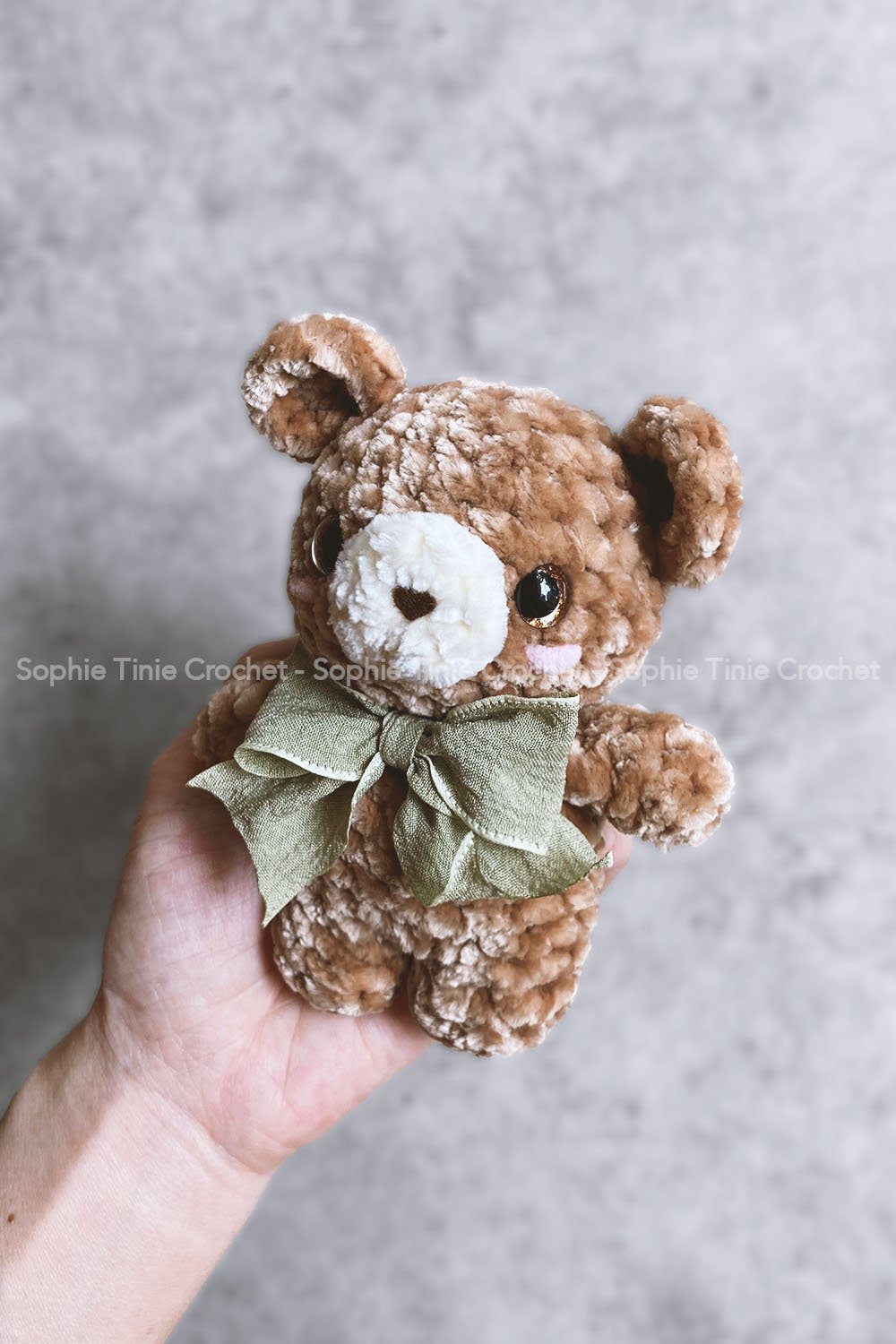 Crochet Mini Teddy Bear Free Crochet Pattern and Tutorial